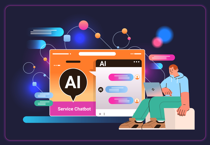 chat bot asking questions and receiving answers ai chatbot assistance customer service